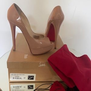 Christian Louboutin Lady Peep 150 Nude
